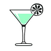 170x170 Margarita Glass Clip Art