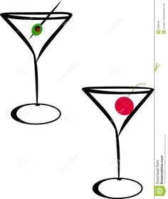 236x280 Martini Glasses Clipart