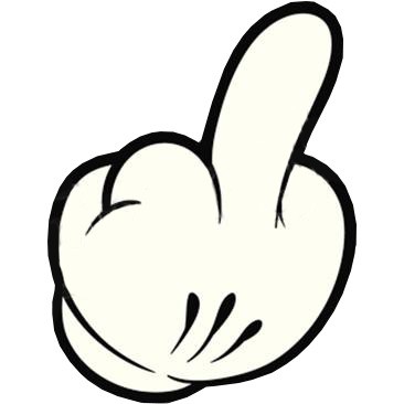 366x366 Cartoon Hand Middle Finger
