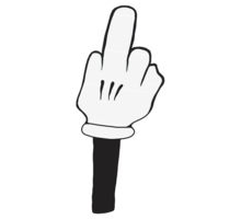 220x200 Cartoon Middle Finger Clipart 2