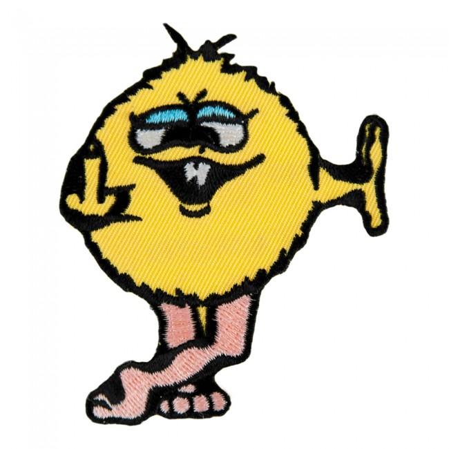 650x650 Fuck You Bird Right Hand Middle Finger Patch Cartoon Patches