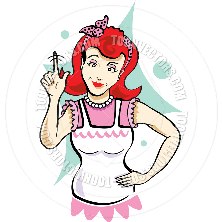 940x940 Cartoon Mom Wagging Finger Vector Illustration By Clip Art Guy