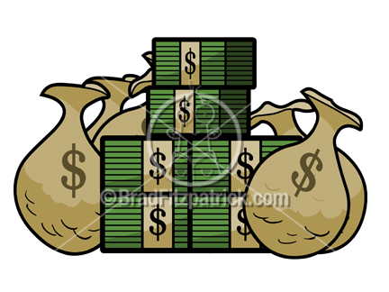 432x324 Money Clipart Cartoon