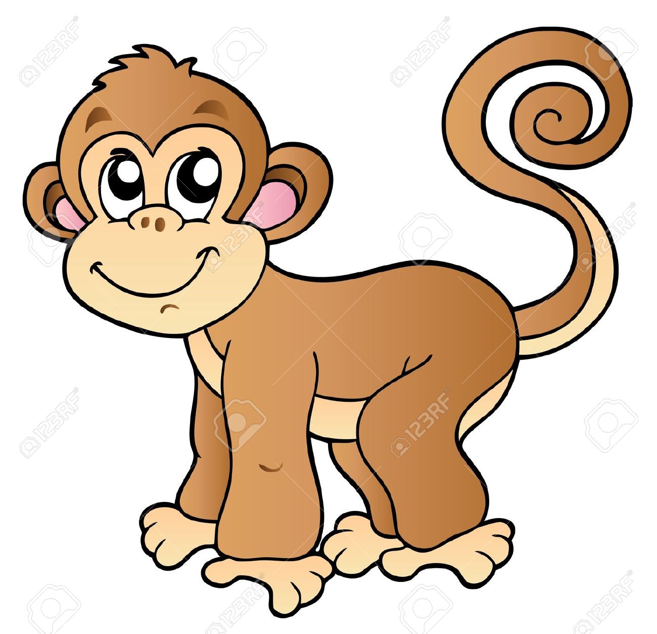 1300x1253 Year Of The Monkey Clipart Monkey Tail