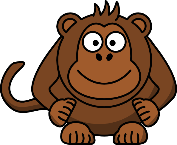 594x486 Cartoon Monkey Clip Art