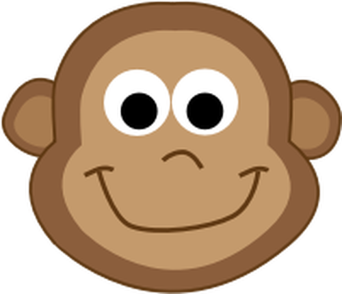 500x430 Cartoon Monkey Image Public Domain Vectors