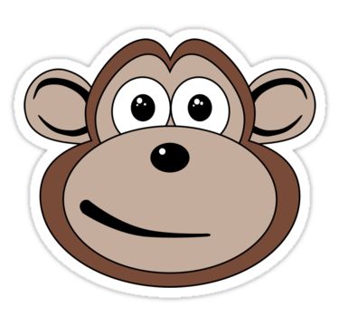 375x360 Monkey Face Applique Ideas Cartoon Clip Art