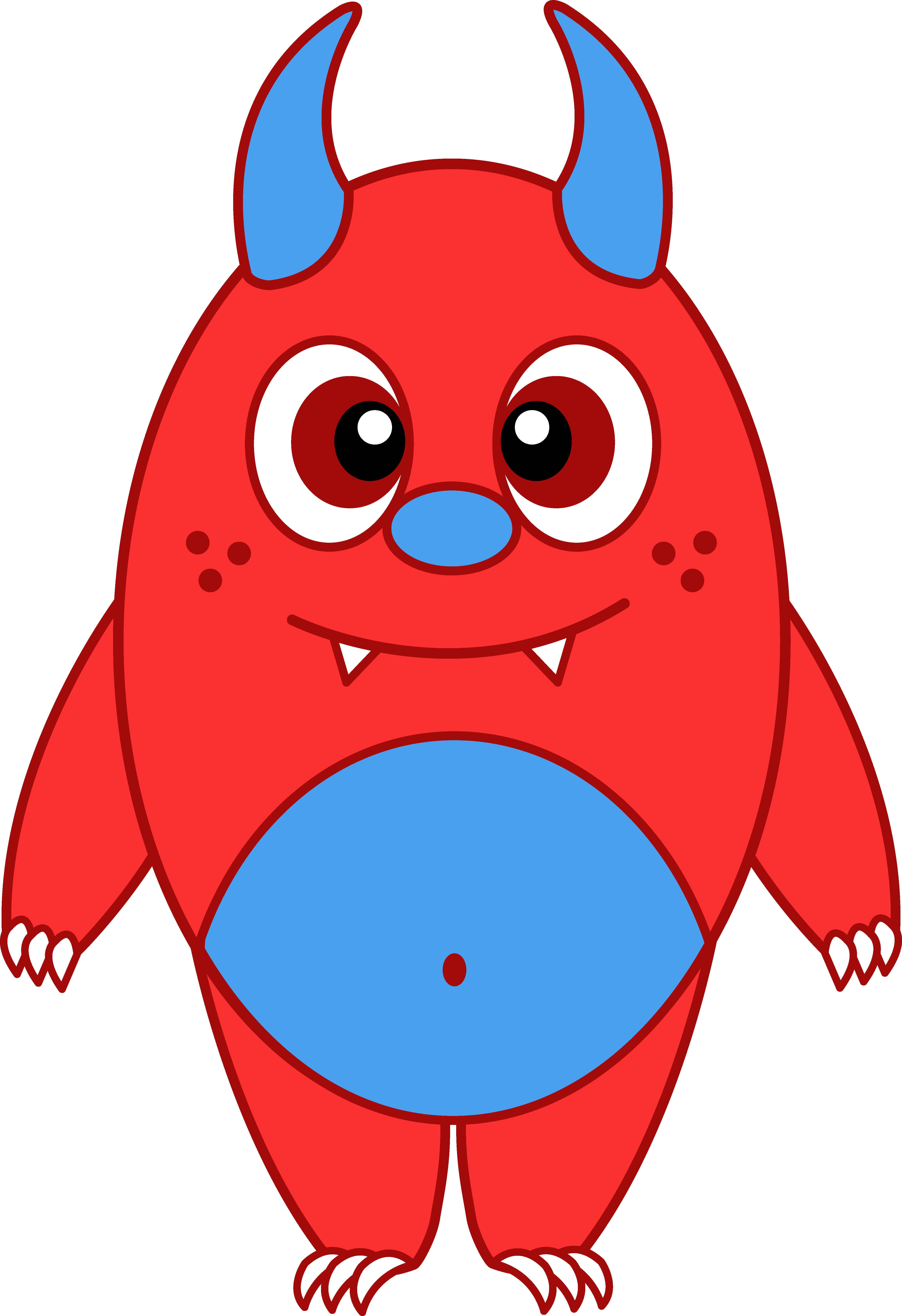 4611x6729 Little Monster Clipart