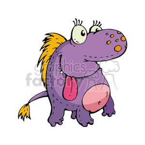300x300 Royalty Free Stuffed Cartoon Monster 171479 Vector Clip Art Image