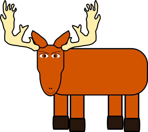 600x535 Cartoon Moose Clip Art