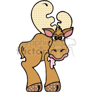 300x300 Royalty Free Angry Moose 143869 Vector Clip Art Image