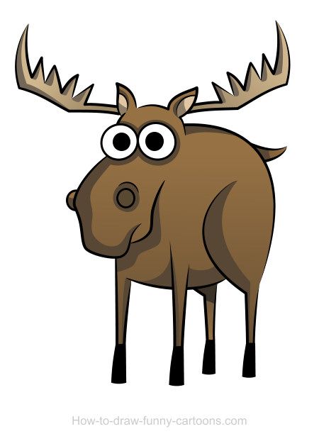 450x622 38 Best Cartoon Moose Tattoos Images Art Lessons