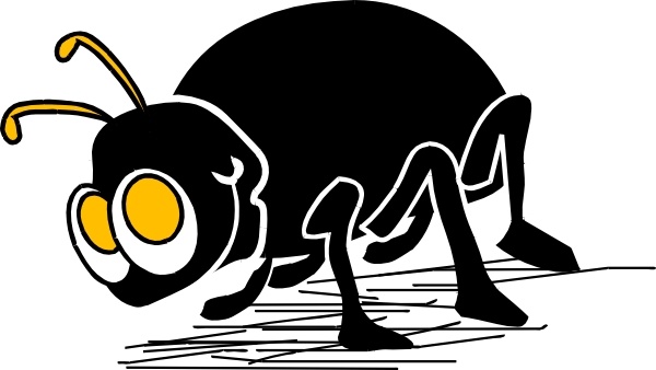 600x338 Cartoon Bug Insect Clip Art Free Vector In Open Office Drawing Svg