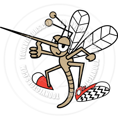 460x460 Cartoon Mosquito Vector Illustration By Clip Art Guy Toon