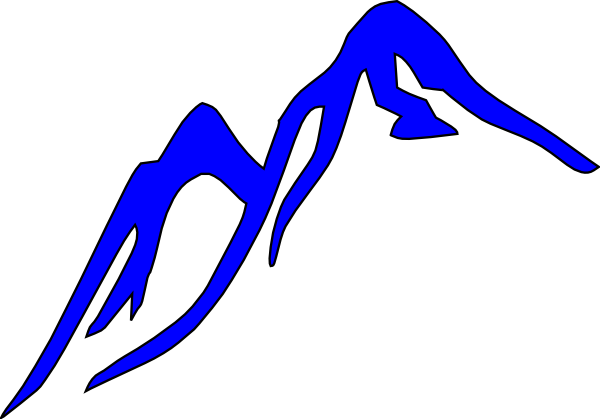 600x419 Free Mountain Clipart Image