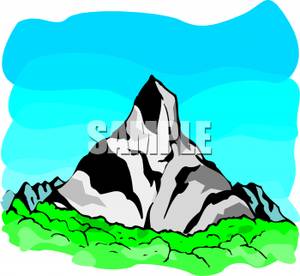300x276 Tall Mountain Clipart