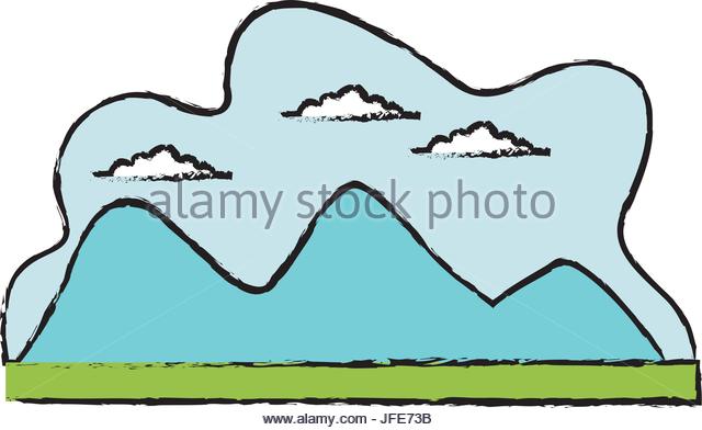 640x392 Blue Mountain Cartoon Vector Stock Photos Amp Blue Mountain Cartoon