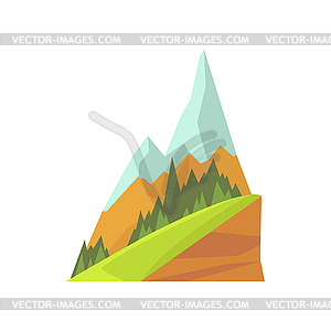 300x300 Mountain Landscape With Two Snowy Peaks,