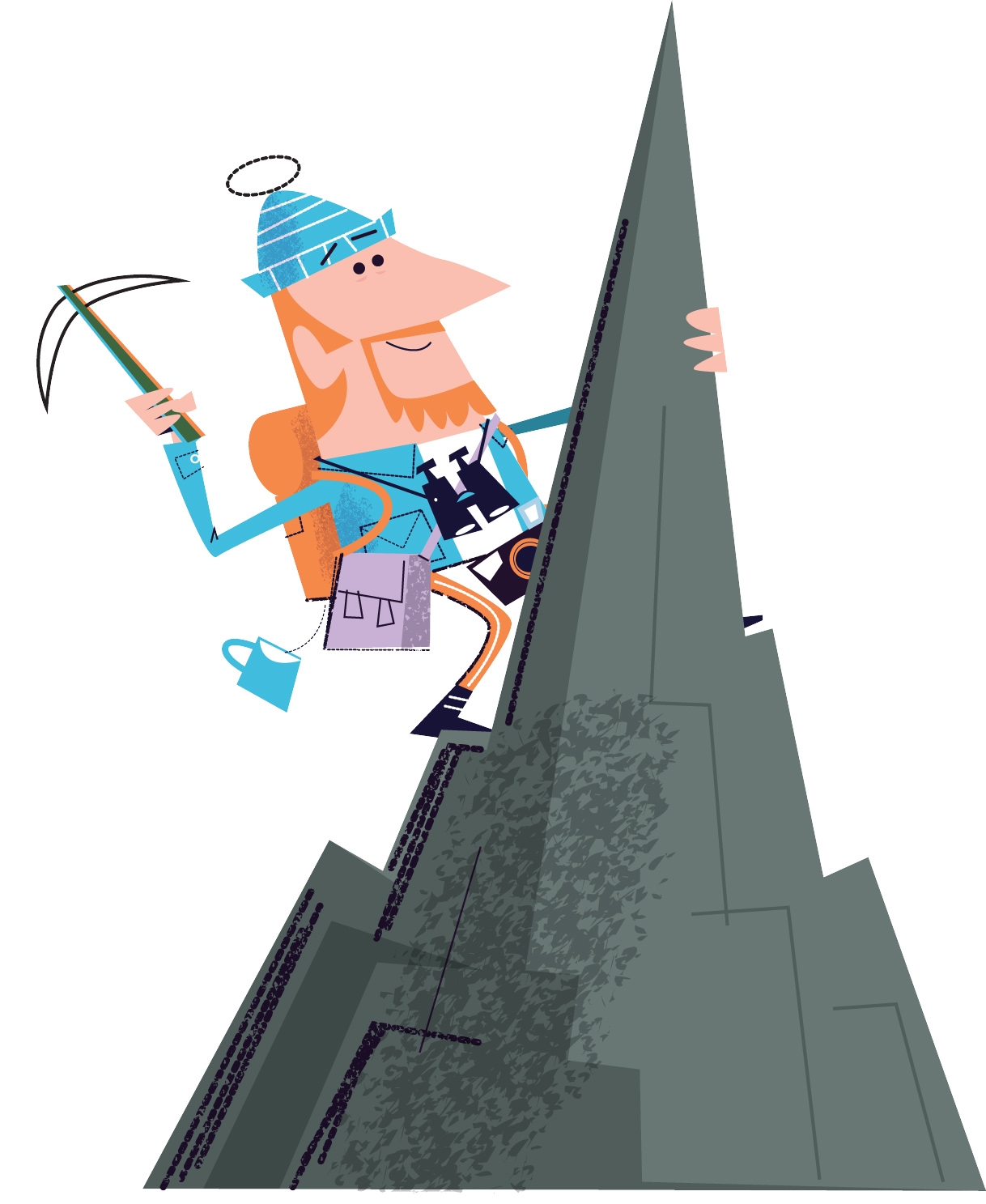 1218x1487 Cartoon Mountain Climber Clipart