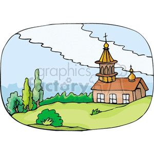 300x300 Royalty Free Church 163068 Clip Art Images, Illustrations