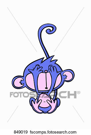 317x470 Clip Art Of A Cartoon Mouse Covering Its Eyes 849019