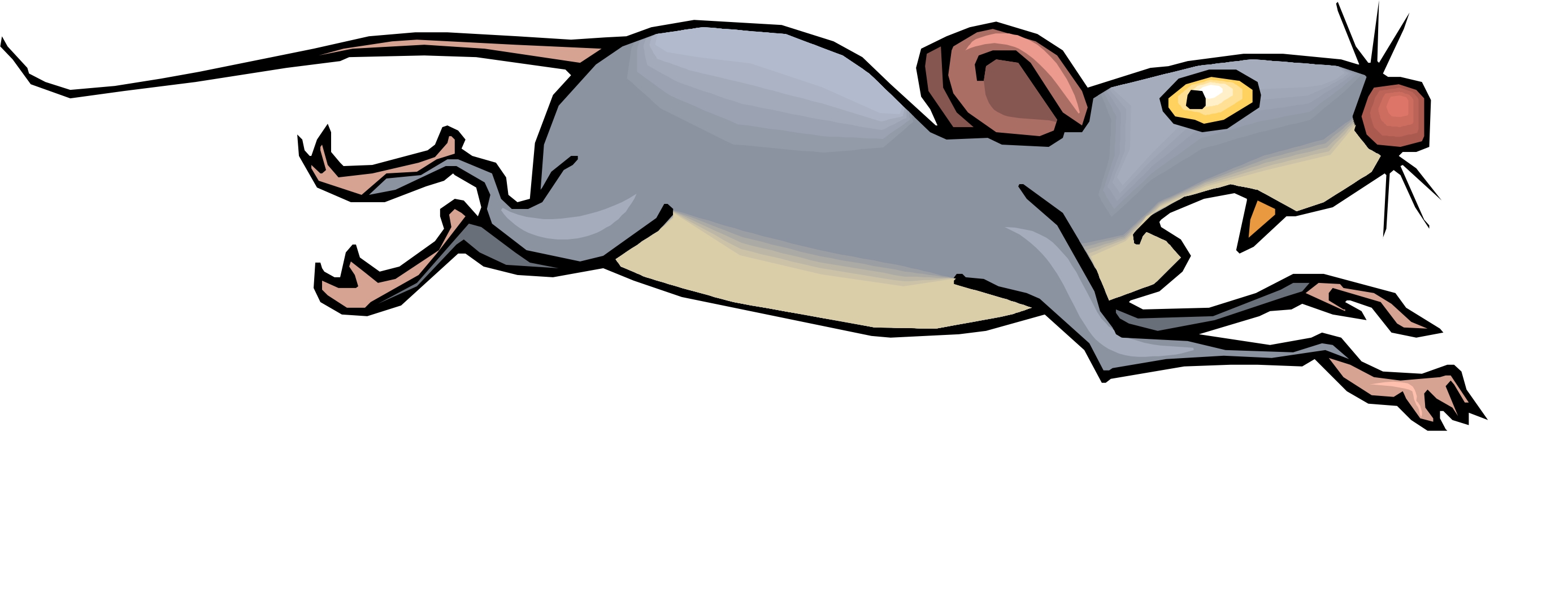 2775x1057 Running Cartoon Mouse Free Images