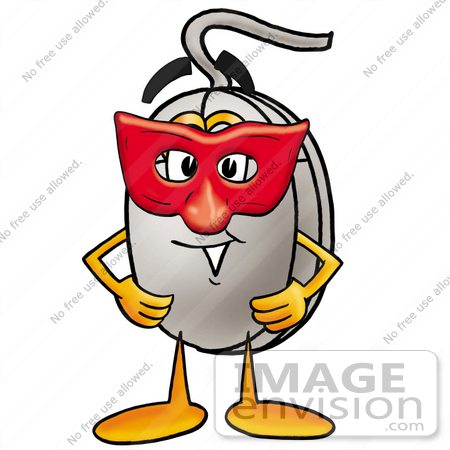 450x450 Clip Art Graphic Of A Wired Computer Mouse Cartoon Character