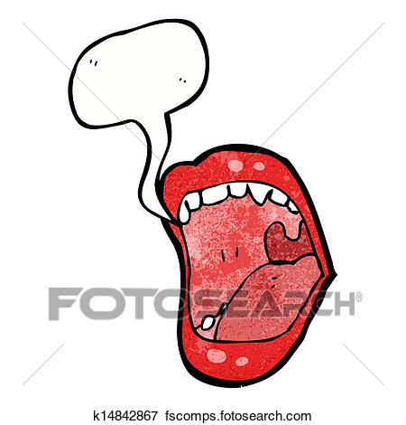 450x470 Clip Art Of Shouting Mouth Cartoon K14842867