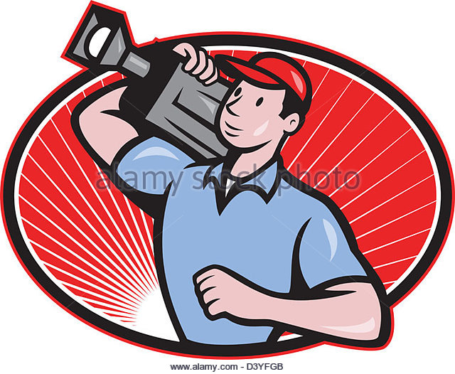 640x526 Cartoon Man Movie Camera Stock Photos Amp Cartoon Man Movie Camera