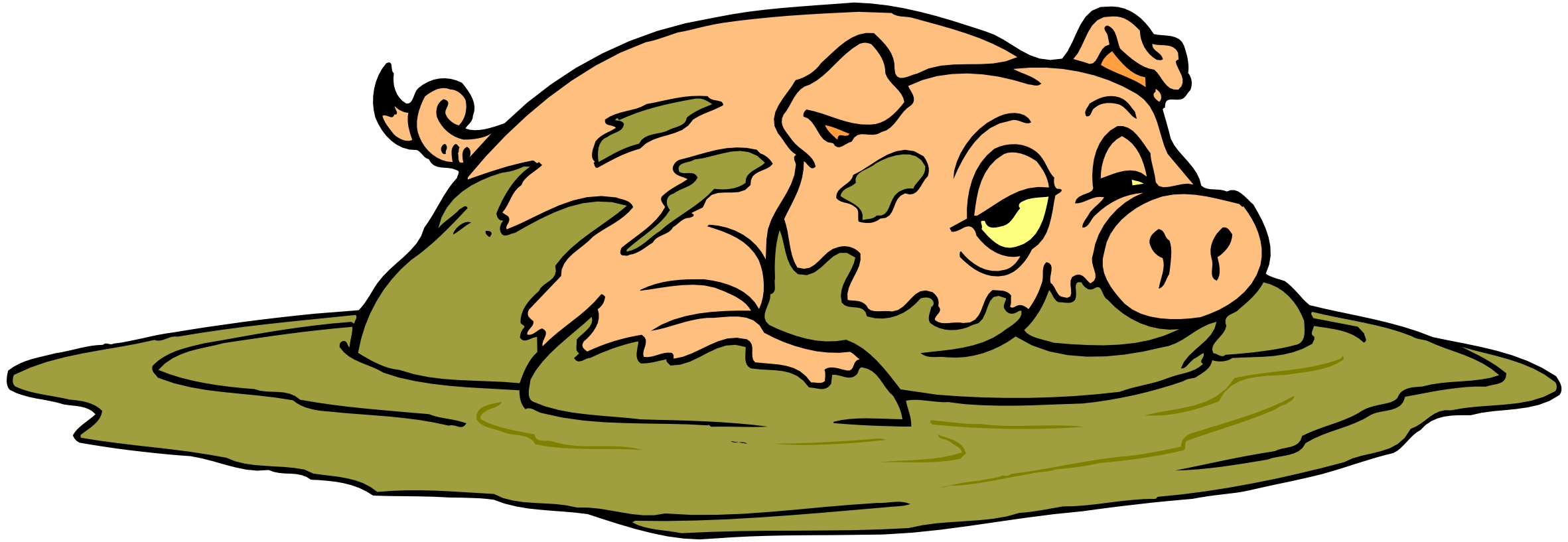 2363x817 Mud Clipart Cartoon