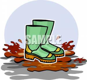 300x277 Art Image Boots Splashing In Mud