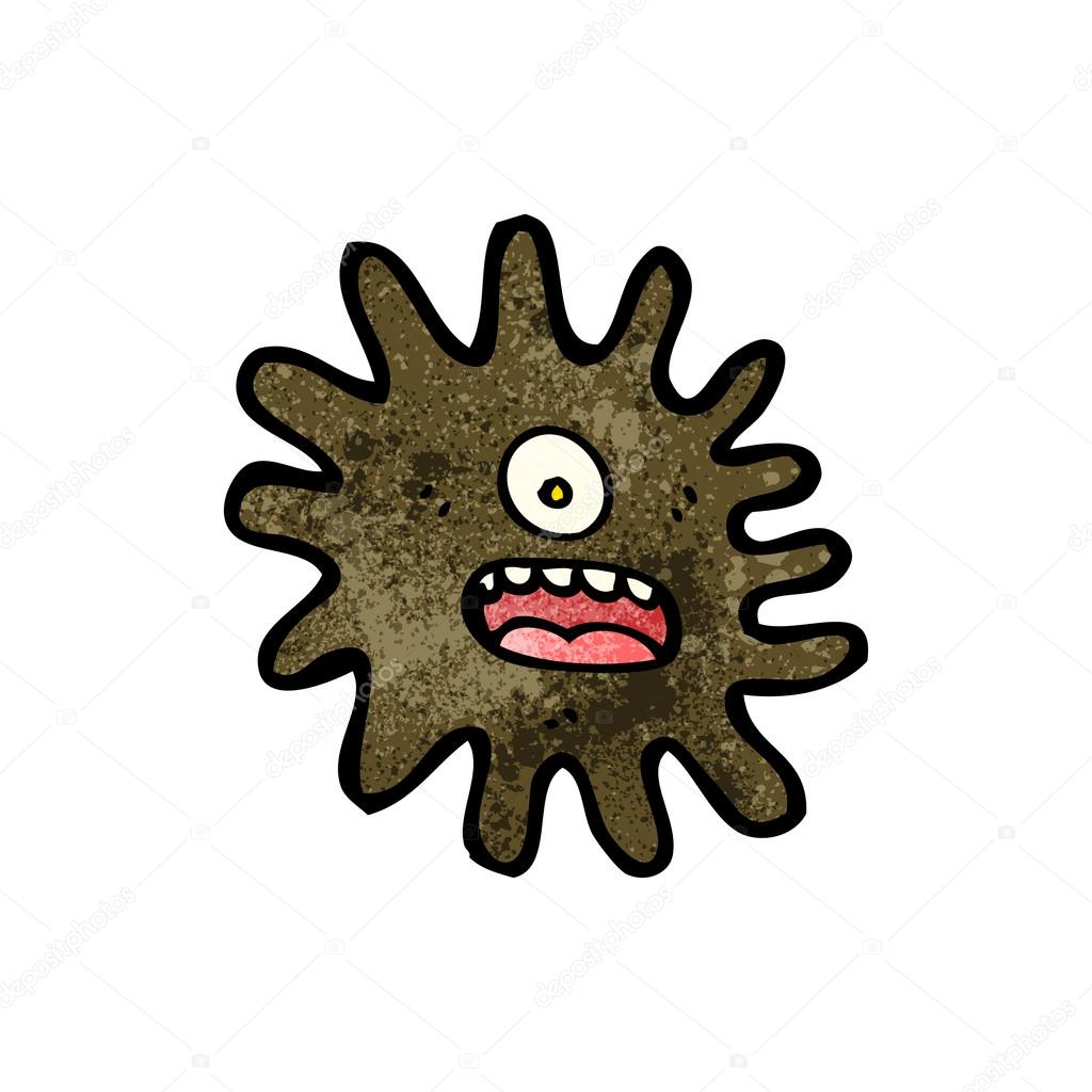 1024x1024 Mud Splat Creature Cartoon Stock Vector Lineartestpilot