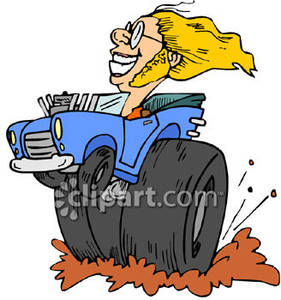 281x300 Of A Man Driving Through The Mud