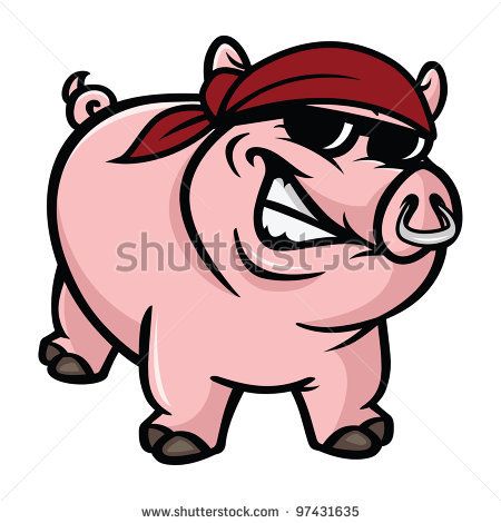 450x470 Pig Wearing A Trench Coat Cartoon