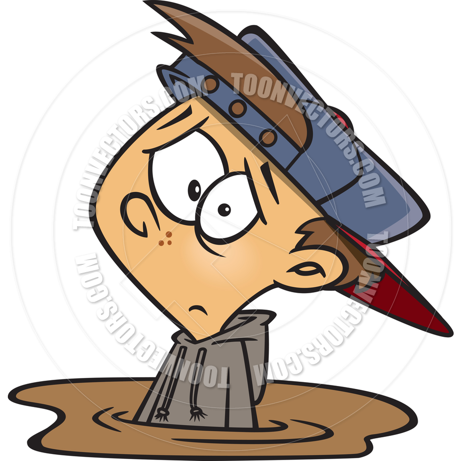 940x940 Cartoon Boy Stuck In The Mud By Ron Leishman Toon Vectors Eps