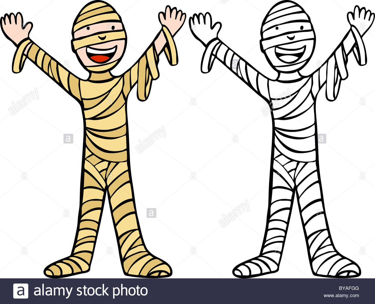 1300x1055 Cartoon Image Of A Person Dressed As A Mummy