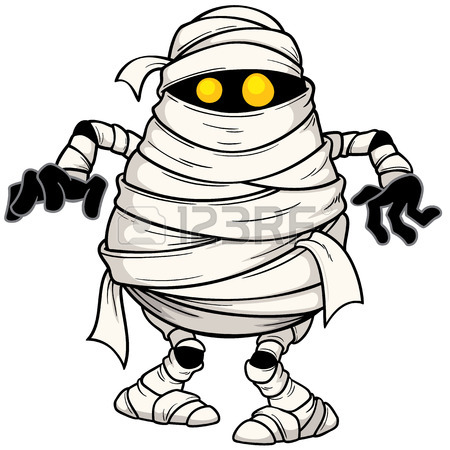 450x450 Vector Illustration Of Cartoon Mummy Face Royalty Free Cliparts