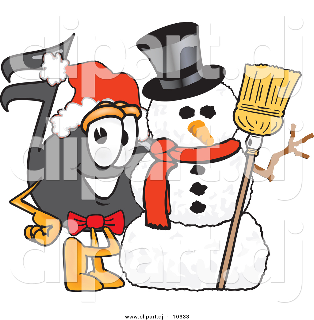 1024x1044 Vector Of A Cartoon Music Note With A Snowman On Christmas By