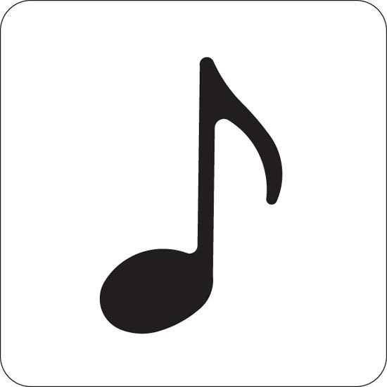 550x550 Music Notes Clipart Single