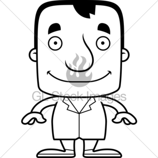 325x325 Cartoon Smiling Doctor Man Gl Stock Images