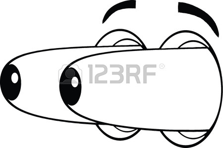 450x299 Outlined Cartoon Funny Eyes Royalty Free Cliparts, Vectors,