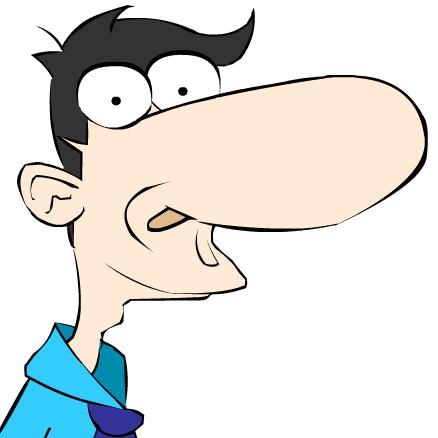 438x438 Big Nose Cartoon By Splitmindbarrier