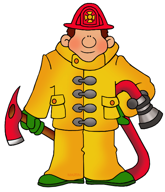 557x648 Occupations Clip Art By Phillip Martin, Fireman