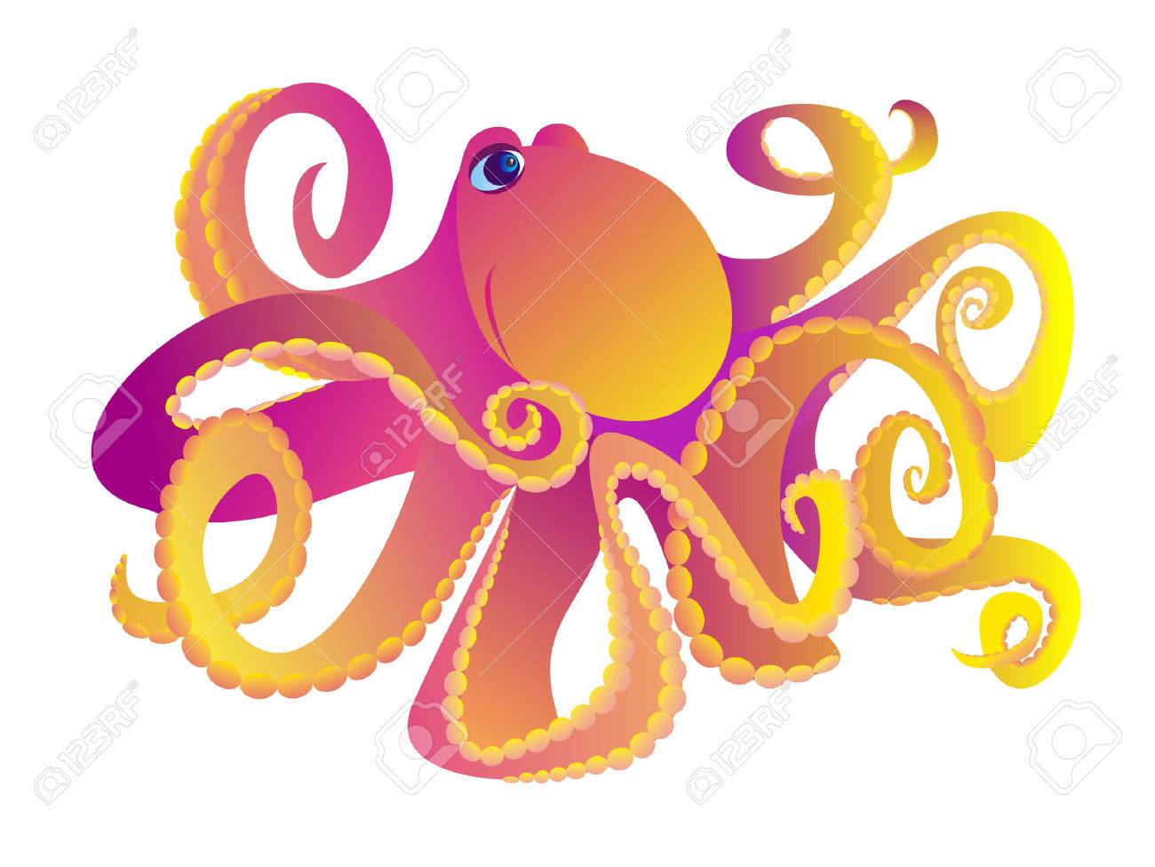 1300x976 Cartoon Octopus Stock Photos Amp Pictures. Royalty Free Cartoon
