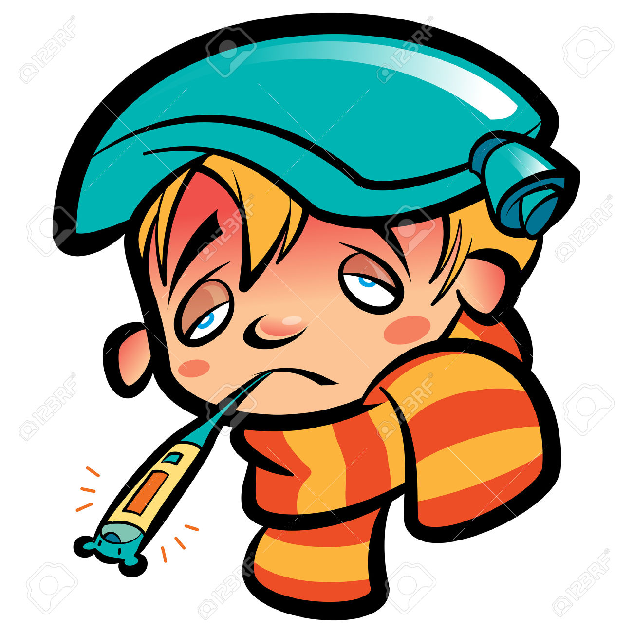 1300x1300 Sick Clipart High Fever