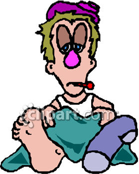 279x350 Cartoon Of A Sick Man