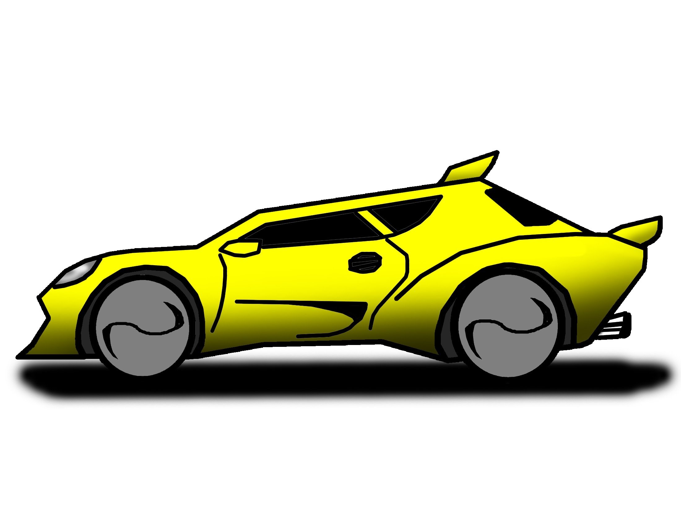 2200x1700 How To Draw Cartoon Renegade Car The Ez Way