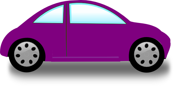 600x299 Purple Car Clip Art