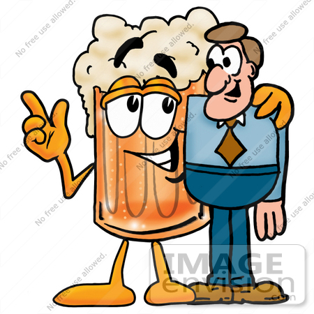 450x450 Clip Art Graphic Of A Frothy Mug Of Beer Or Soda Cartoon Character