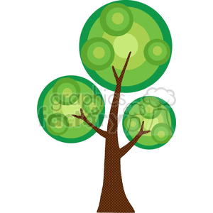 300x300 Royalty Free Abstract Tree 382167 Vector Clip Art Image